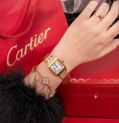 Cartier Stainless Steel 24MM Case Woman White Watch wholesale cartier glasses